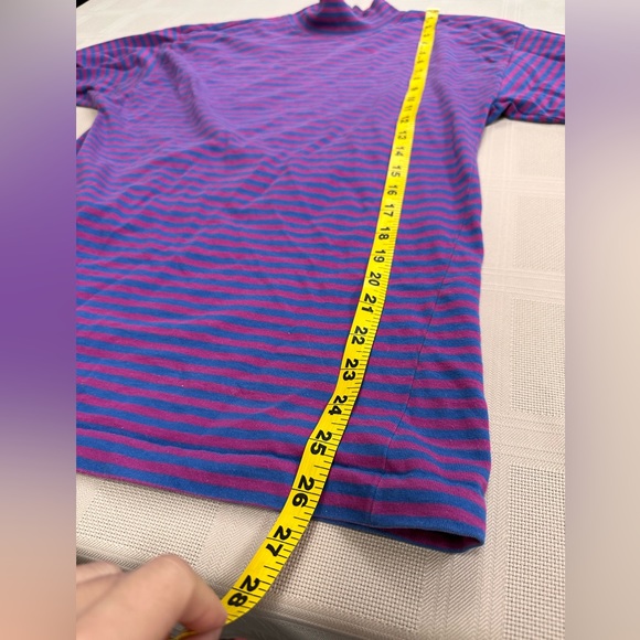 LL bean striped mock neck - Picture 4 of 5